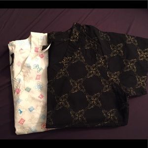 Pair of Baby Phat Scrub Tops Size M